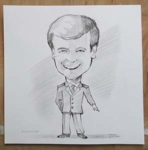 Рисунок улыбающегося военного на 23 февраля