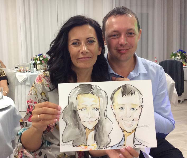 Светлана и Александр получили свое изображение от Мишеля