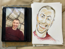 Случай когда фотография как шарж, шаржист Михаил Шабалин,шаржист минск, шаржист на мероприятие